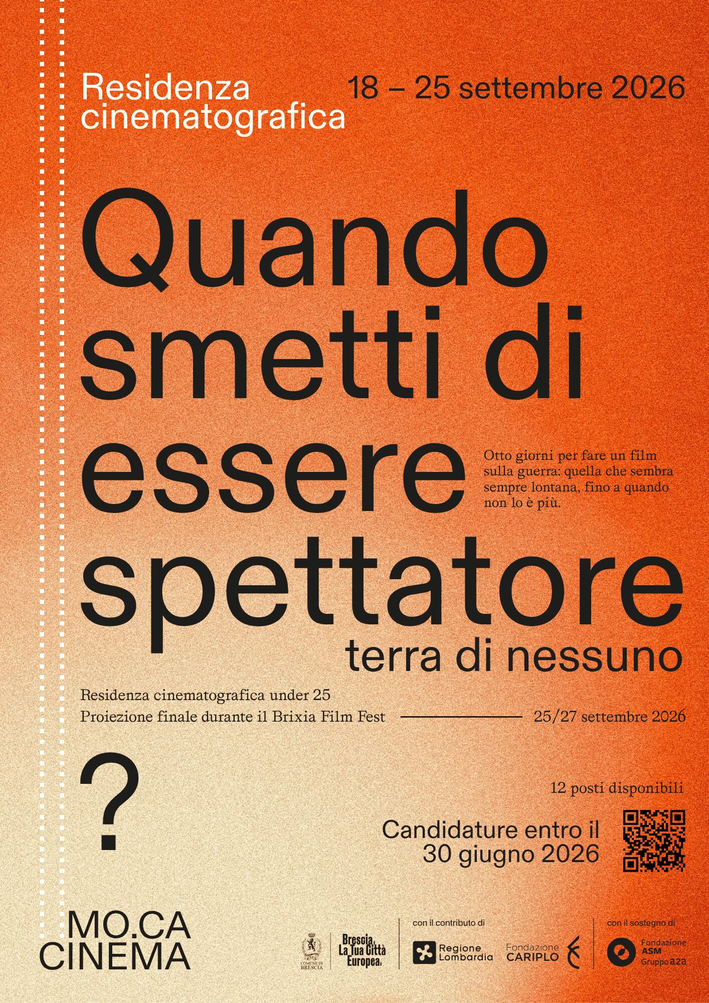 Terra di Nessuno – Residenza cinematografica Under 25 — Cinema a Brescia, martedì 30 giugno